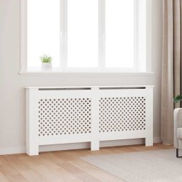 Masca pentru calorifer, alb, 172x19x81,5 cm, MDF GartenMobel Dekor