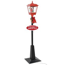 Felinar stradal cu mos Craciun, LED, 180 cm GartenMobel Dekor