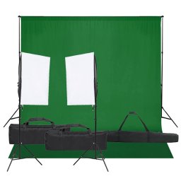 Kit studio foto cu set de lumina si fundal GartenMobel Dekor