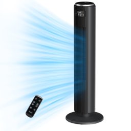 ventilator turn levoit, 92cm, 5 viteze, 4 moduri de functionare, foarte silentios, telecomanda, negru