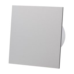 ventilator baie drim o125 s, super silent, debit 140 m3/h, panou plexi schimbabil, clapeta antiretur, garantie 2 ani, gri