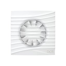 ventilator baie silent 4c matt white, super silent, clapeta antiretur, motor long life 40000h, debit 90mc/h, o100mm, matt white
