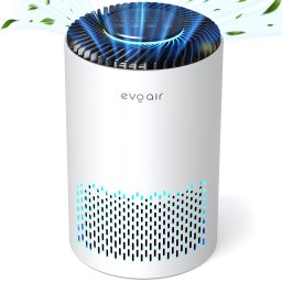 purificator de aer evoair zuno, filtru 3 in 1 true hepa, carbon activ, lampa uv, 3 viteze, mod noapte, aromaterapie, lumina am