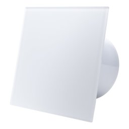 ventilator de baie ecovent decora smart, o100, super silent, senzor umiditate, timer, panou sticla, clapeta antiretur, debit 9