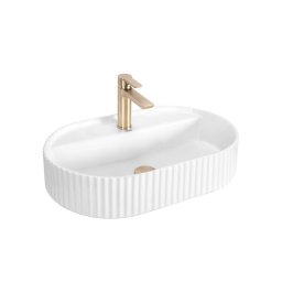REA-U4002 - Lavoar pentru blat MARCELA 37x60 cm ceramică/alb lucios