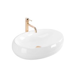 REA-U0656 - Lavoar pentru blat MELANIA 40,5 x 60 cm, ceramică, alb lucios