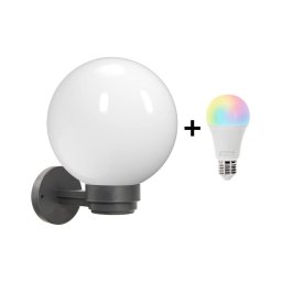 Brilagi Ven HARBOR - aplică de perete LED RGBW 1xE27/9W/230V IP33 antracit/alb