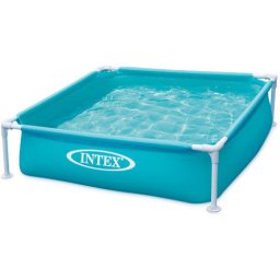 Piscina intex cadru metalic albastru 122 x 122 cm, 57173np