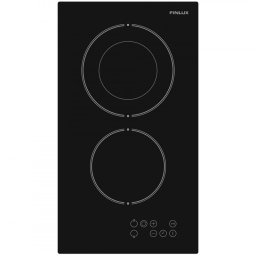 Plita vitroceramica incorporabila Finlux FXVT 312D, 2900 W, Indicator de caldura reziduala, Control tactil, Negru