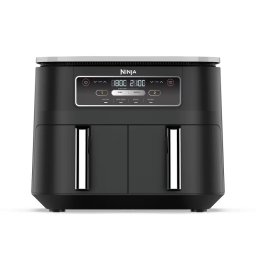 Friteuza dubla cu aer cald Ninja Foodi Dual Zone AF200EU, 2400 W, Zone independente, 7,6 l, 4 programe, 100-240°C, Max Crisp, Sync, Negru