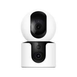 Camera video de supraveghere Xiaomi C300 Dual BHR9166EU, 2K / 3 MP, Cameră dubla, Vedere nocturna, Wi-Fi 6, AI, Bluetooth 5.4, Alb