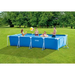 Piscina rectangulara Intex cadru metalic, 450 x 220 x 84 cm, 28273NP
