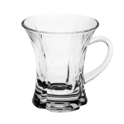 Set 6 cesti ceai Cristal Bohemia