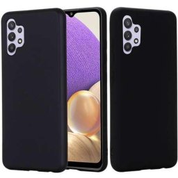 Husa Silicon Silky pentru Samsung Galaxy A32 4G Negru