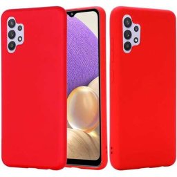 Husa Silicon Silky pentru Samsung Galaxy A32 4G Rosu