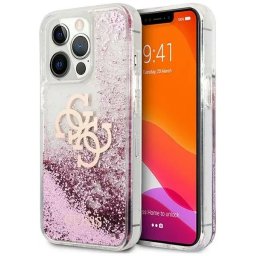 Husa Guess Big 4G Full Glitter - Husă telefon - compatibil cu Apple Iphone 13 Pro Max - Glitter - culoare Transparent