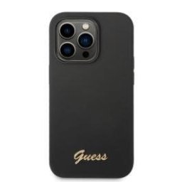 Husa telefon Guess Camera Outline and Logo Script Plastic - Husă telefon - compatibil cu Apple iPhone 14 Pro Max - culoare Roz