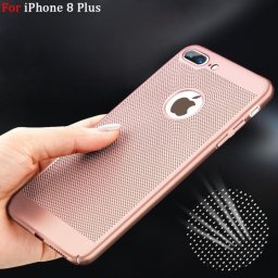 Husa Carcasa Tellur Heat Dissipation pentru iPhone 8 Plus, Roz Auriu