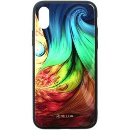 Husa Carcasa Glass print pentru iPhone XS, Mesmeric
