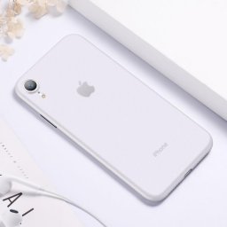 Husa Carcasa Tellur Glass Simple pentru iPhone X/XS, Alb