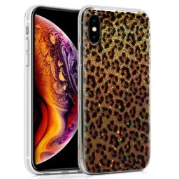 Husa Carcasa Glass print pentru iPhone XS MAX, Feather