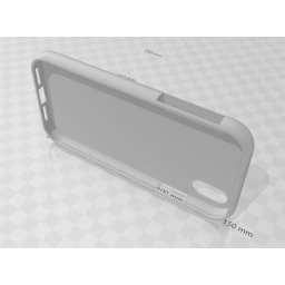 Husa Carcasa Glass print pentru iPhone XR, Silk