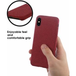 Husa Carcasa Hibrid cu margine mata Tellur pentru iPhone 8, Rosu