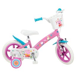 Bicicleta copii Children's bicycle 12" Peppa Pig pink 1195 Pink TOIMSA