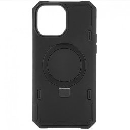 Husa Husa pentru Apple iPhone 16 Pro Max, OEM, Silicone Ring, Neagra