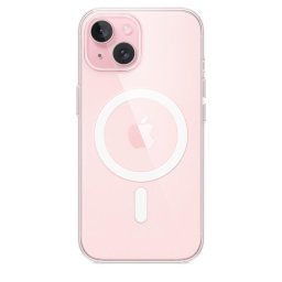 Husa Clear Case with MagSafe pentru iPhone 15, Transparent