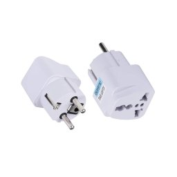 Adaptor pentru Priza, EU, UK, AUS, US - (C524) - White