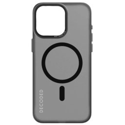 Husa Husa compatibila cu MagSafe pentru iPhone 15 Pro Max, Silicon, Gri/Negru