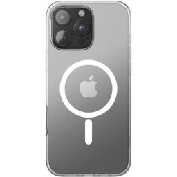 Husa Magnetic Back Cover Tempered Glass / Plastic 0.5mm iPhone 16 Pro Max Transparent