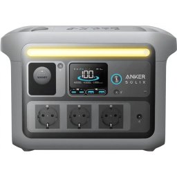 Statie de alimentare portabila Solix C800X, 768Wh, LiFeP04, 1200W, 8 porturi, lumina LED, Cu doua lanterne pentru camping
