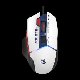 Mouse Optic W95 Ultra Sports Lime RGB LED USB Alb-Negru