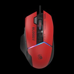 Mouse Optic W95 Ultra Sports Lime RGB LED USB Rosu