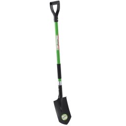 Lopata de sapat gradina cu varf ascutit, coada din fibra de sticla 120 cm, lama din otel, verde si negru