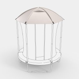 Copertină Protecție soare și ploaie trambulina 240