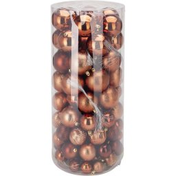 Set de decorațiuni de Crăciun Golden Brown, 100bucăți, plastic, bronz
