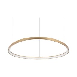 Ideal Lux - GEMINI lustră LED suspendată pe cablu, 78W/230V, 2700K, diam. 105 cm, CRI 90, alamă