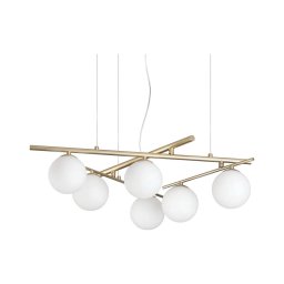 Ideal Lux - Lustru LED ATLAS suspendat pe cablu, 6x G9/3W/230V, auriu