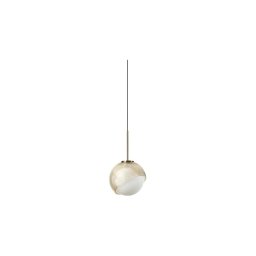 Ideal Lux - Candelabru LED suspendat pe cablu BLOOM, 1xG9/3W/230V, Ø11,5 cm, auriu/bej fumuriu