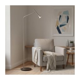 Ideal Lux - Lampă de podea LED DIESIS, 4,5 W, 230 V, CRI 95, crom mat