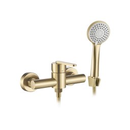 REA-B5501 - Set de duș ONTARIO cu baterie, finisaj auriu periat
