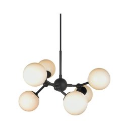 Halo Design 736546 - Lustră pe cablu ATOM 6xG9/28W/230V Ø45 cm negru/alb