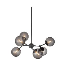 Halo Design 738823 - Lustra ATOM suspendată pe cablu, 6xG9/28W/230V, Ø 57 cm, negru/k. negru