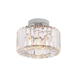 Plafonieră VETRO 1xE27/15W/230V, Ø 24,5 cm, crom mat