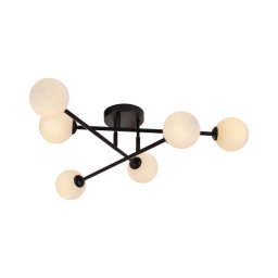 Lustră aplicată DORADO, 6 x G9, 28 W, 230 V, negru