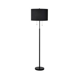 Lampă de podea FOGO 2xE27/15W/230V negru