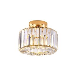 Plafonieră VETRO, 1xE27/15W/230V, Ø 24,5 cm, aurie